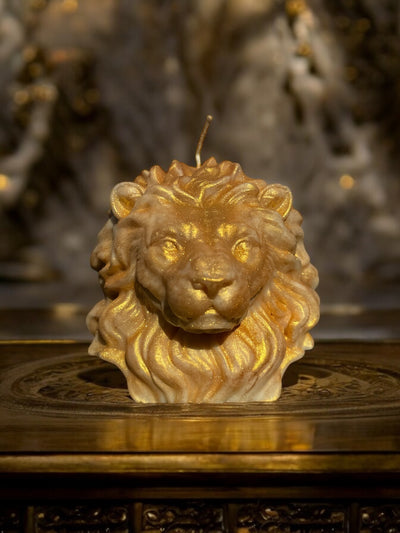 GOLDEN LION ABUNDANCE (Manifestation Altar Candle)